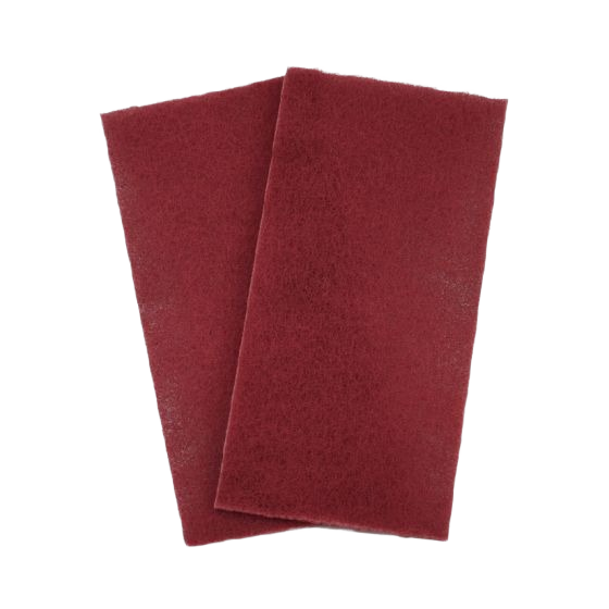 SPTHINR Thin Red Scuff Pad, 4-1/2" x 9" - High Teck Surface Prep